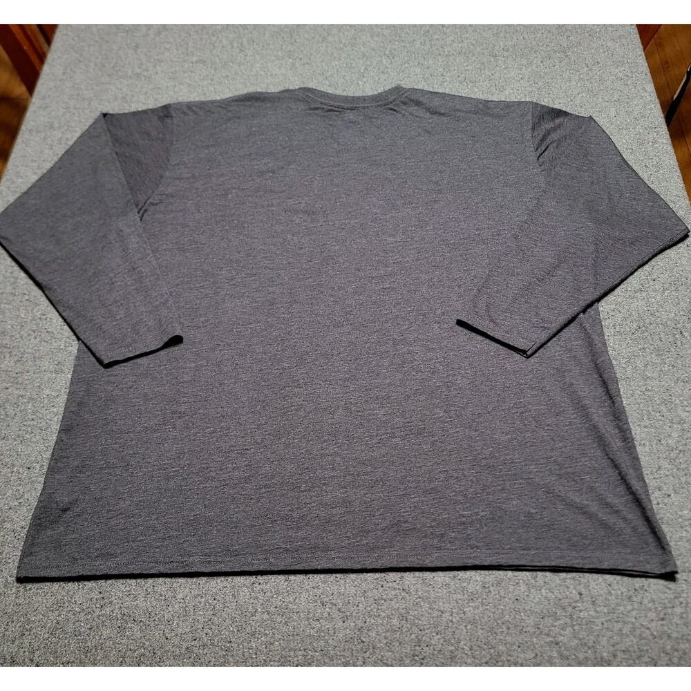 LA Rams Shirt Mens 3XL XXXL Gray Super Bowl LIII Graphic Long Sleeve Crewneck - Picture 4 of 9